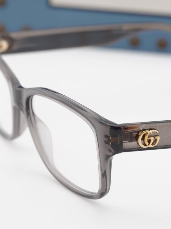 Gucci GG0716O 003 Rectangle Eyeglasses 53mm - Grey main image 4